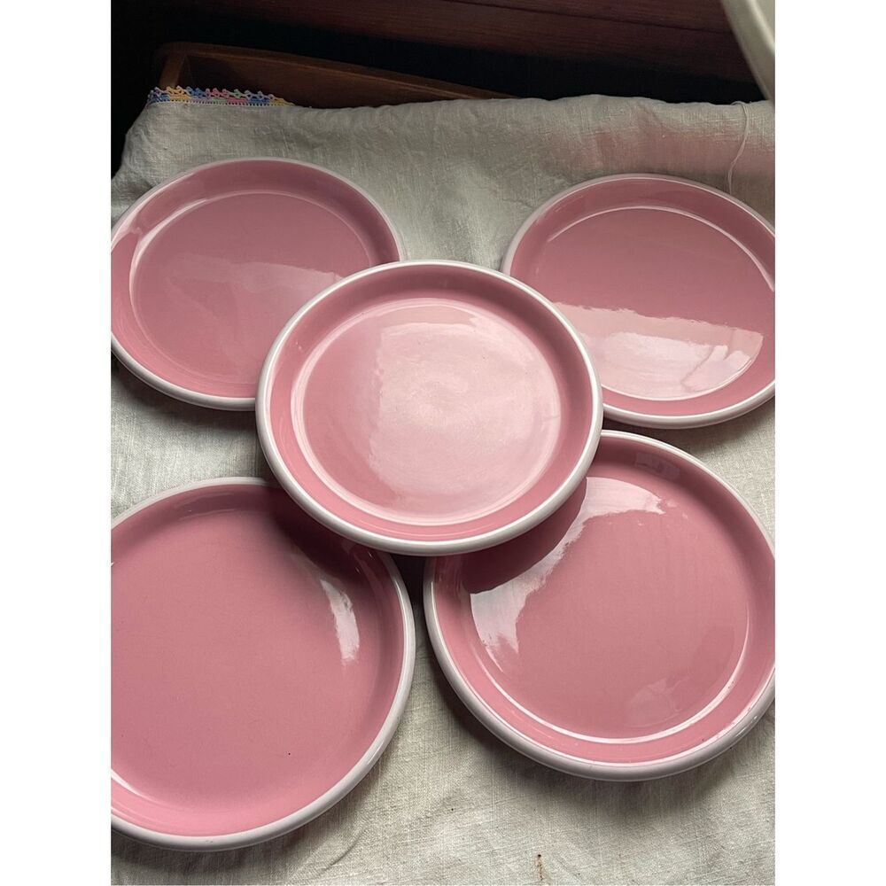 Studio Nova Pink Sherbet 5 salad dessert snack plates